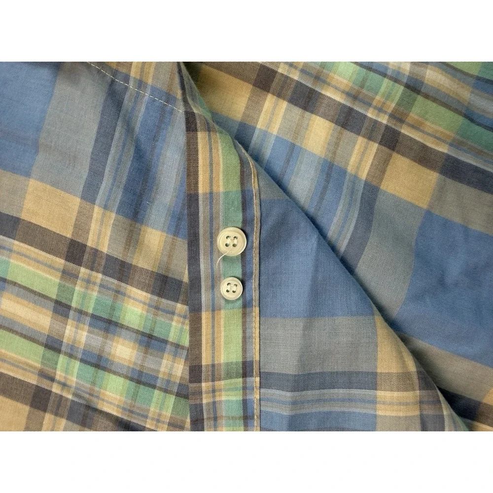 Vintage 1980s Levi's Colorgraphs XL Plaid Shirt Made in Korea Preppy Dadcore